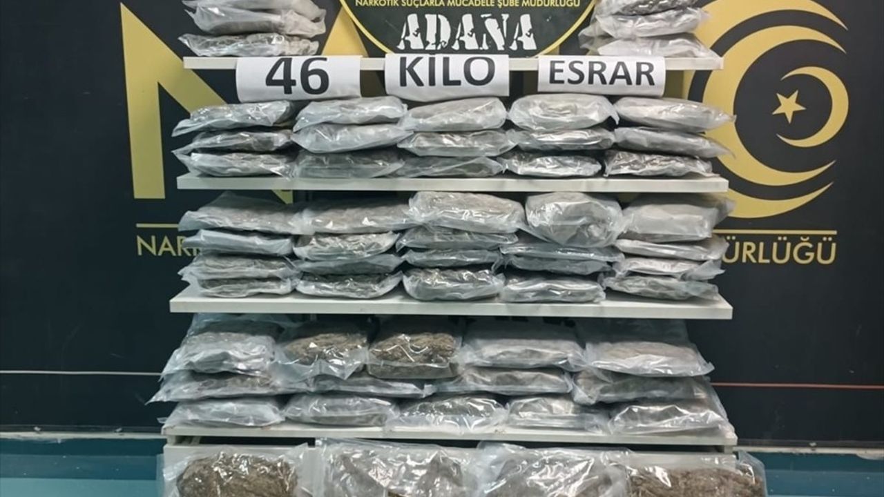 Adana'da Tırda 46 Kilogram Esrar Ele Geçirildi