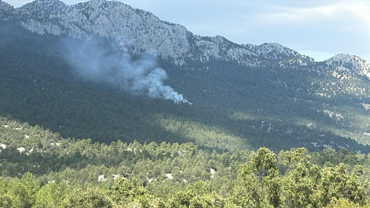 Antalya'nın Akseki İlçesinde Orman Yangını Çıktı