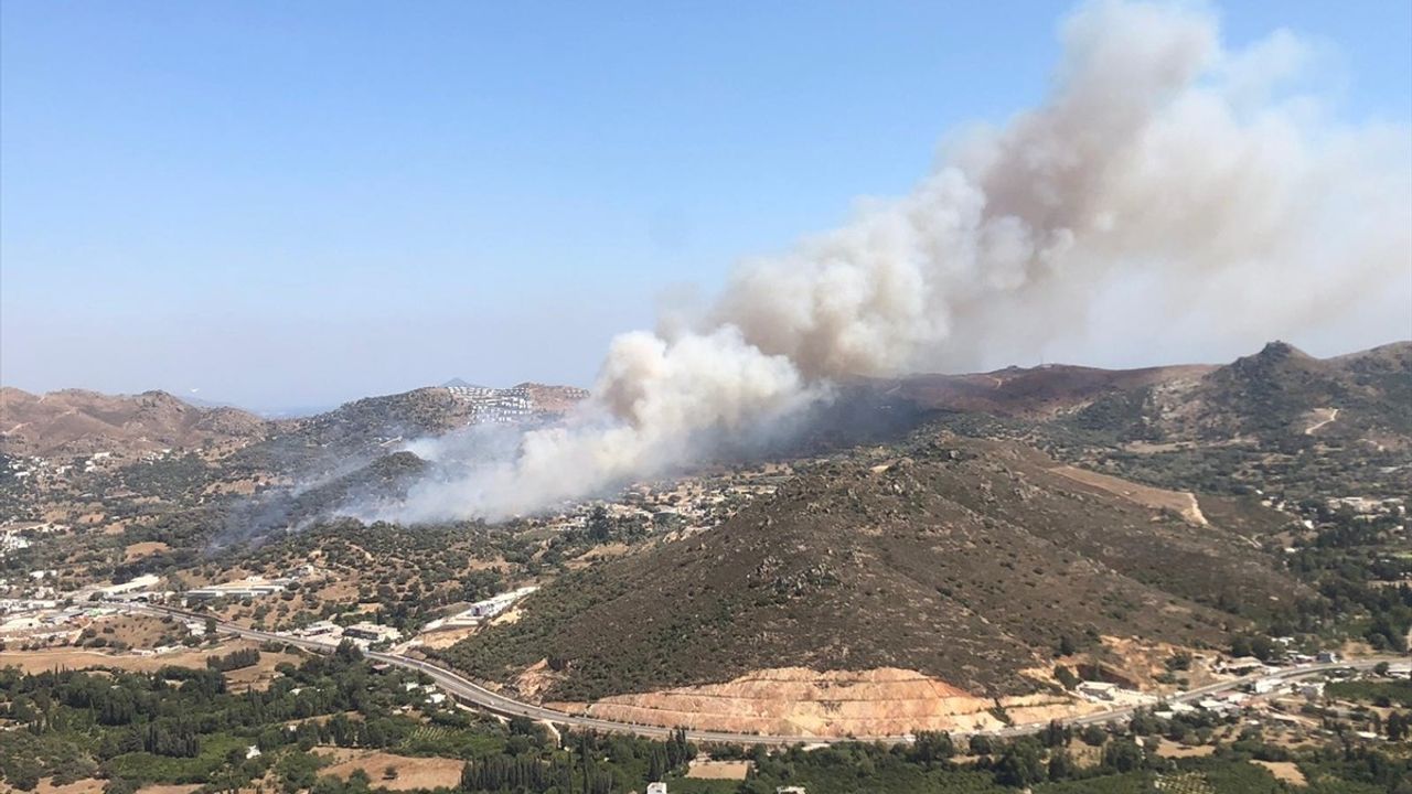 Aydın Bozdoğan'da Orman Yangınına Müdahale Devam Ediyor