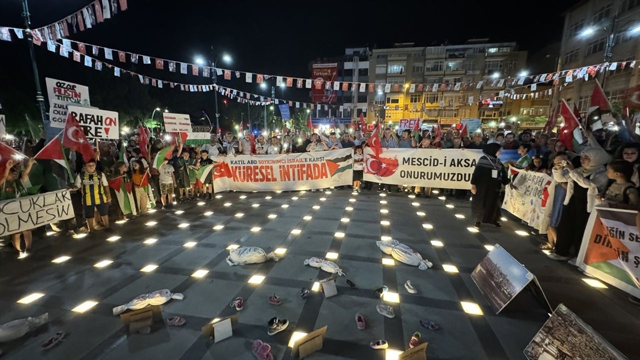 Burdur'da İsmail Heniyye Suikastını Protesto Yürüyüşü