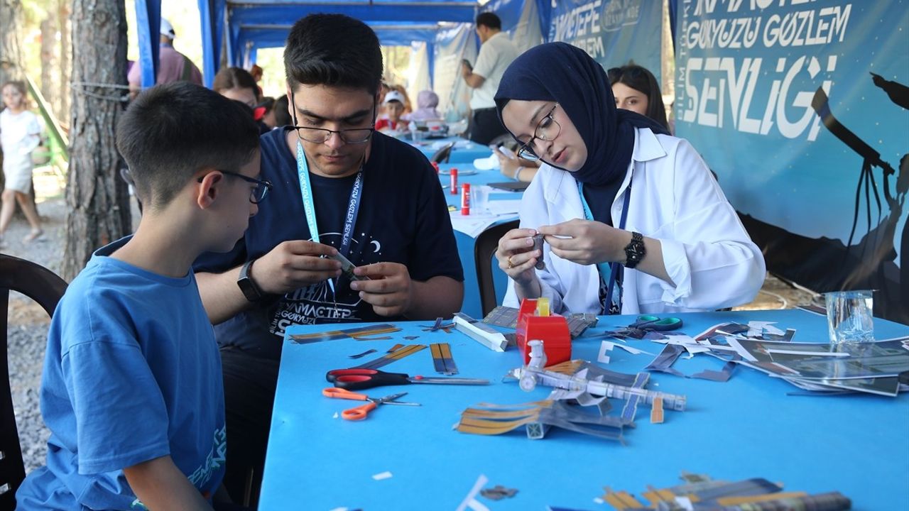 Gaziantep'te Bilim Türkiye Yamaçtepe Gökyüzü Gözlem Şenliği Devam Ediyor