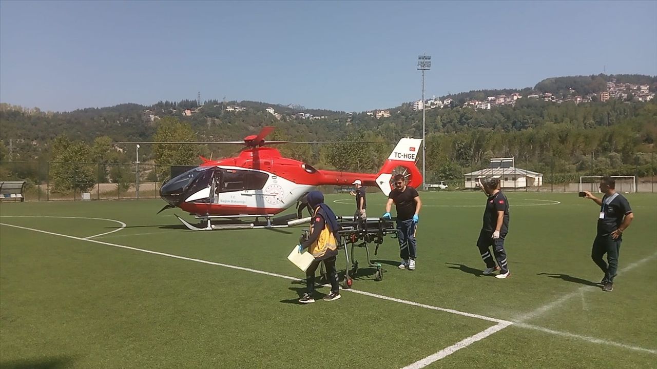 Kahramanmaraş'tan Adana'ya Hayati Helikopter Taşıması