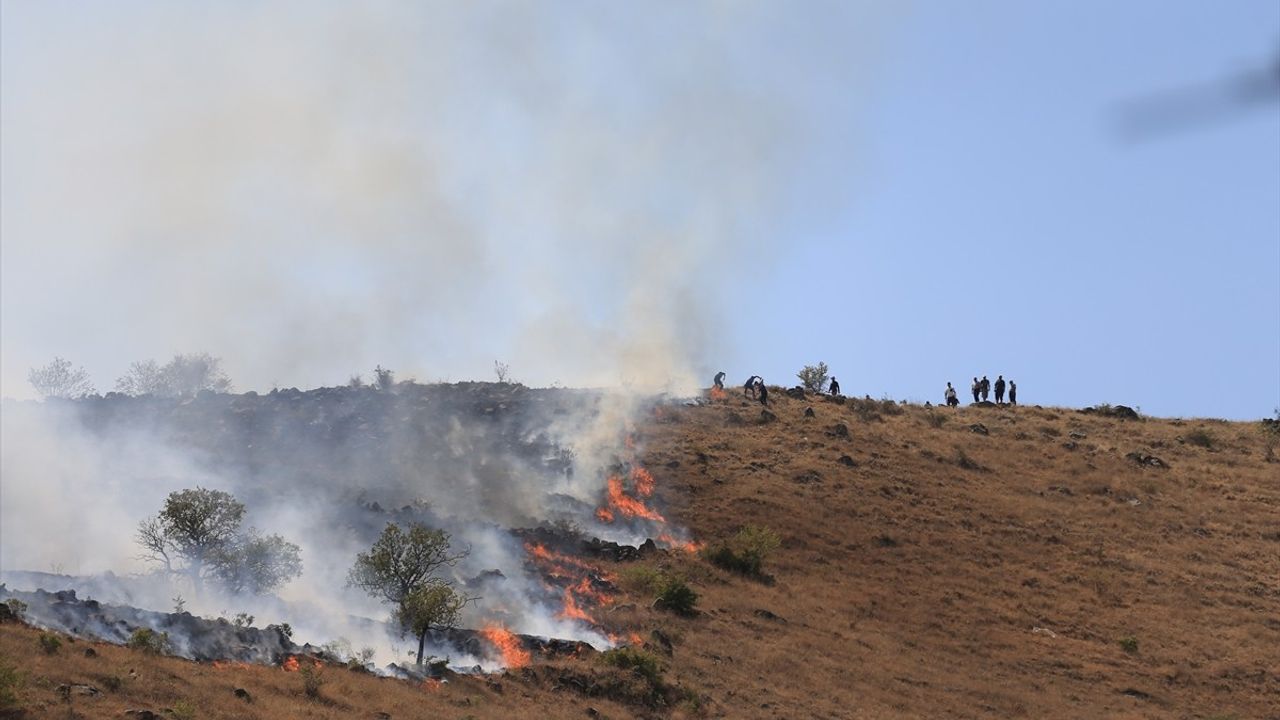 Kayseri'de Otluk Alanda Yangın Paniği