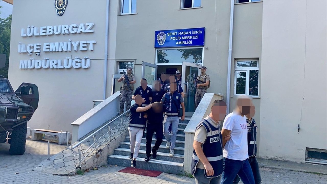 Kırklareli'de "Kuyu-15" Operasyonu: 20 Suçlu Tutuklandı