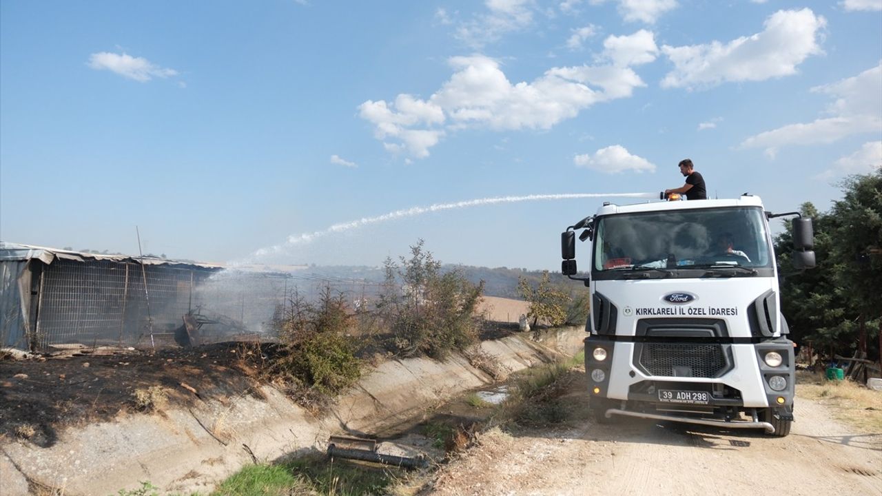 Kırklareli'nde Anız Yangını Kontrol Altına Alındı