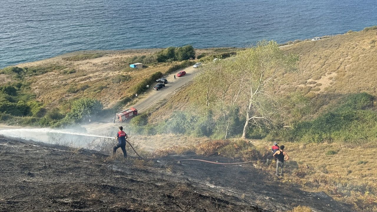 Sinop'ta Ekiplerin Başarılı Yangın Mücadelesi