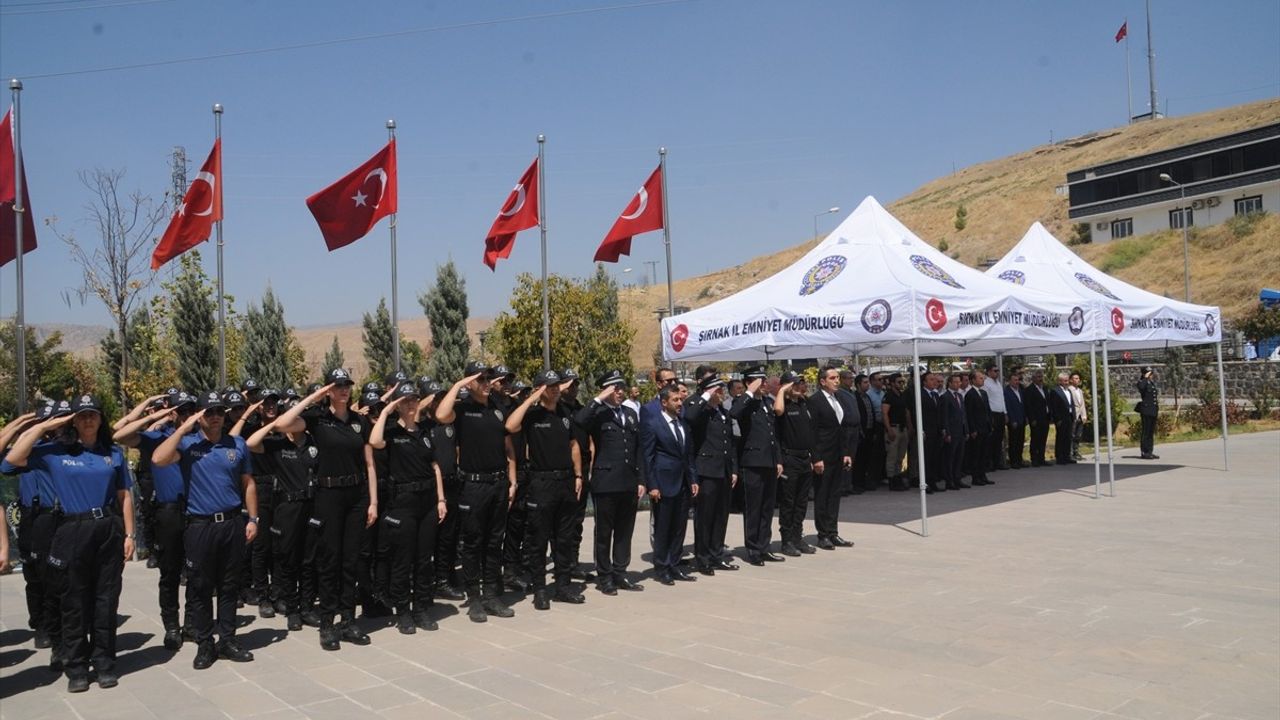 Şırnak'ta 12 Şehit Polis İçin Anma Töreni Düzenlendi