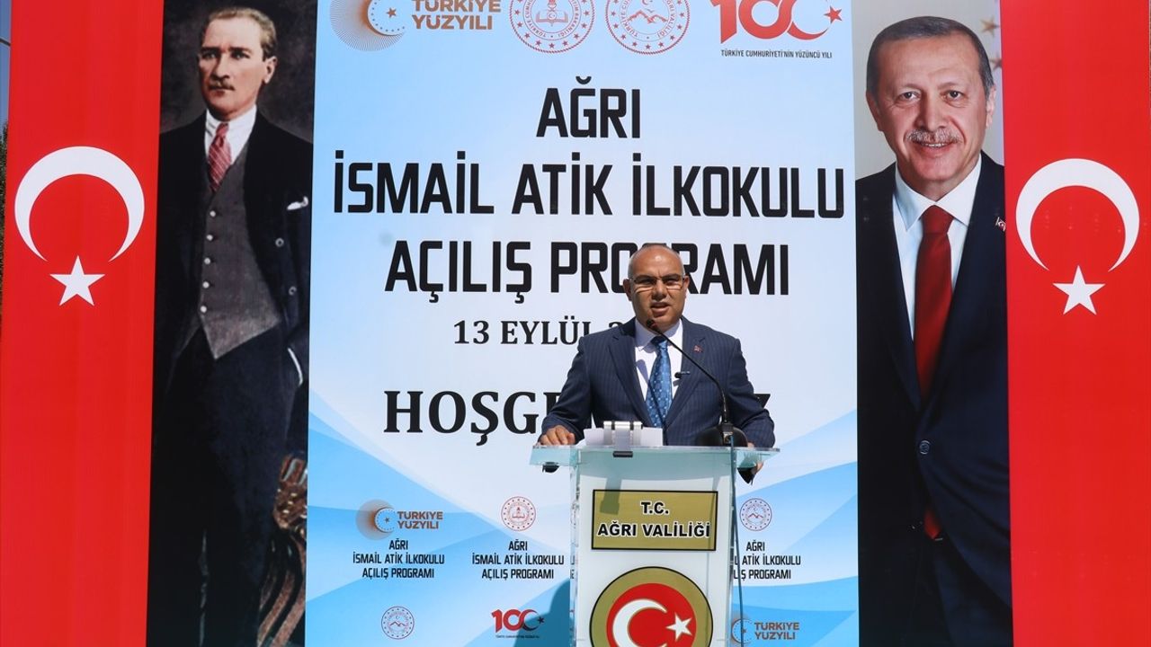 Ağrı'da İsmail Atik İlkokulu Açıldı: Eğitime Yeni Bir Adım