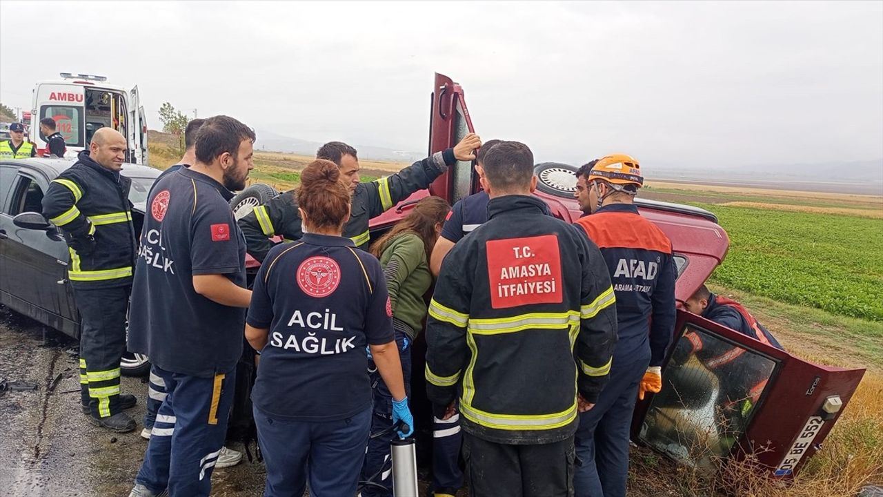 Amasya'da Feci Trafik Kazası: 2 Ölü, 1 Yaralı