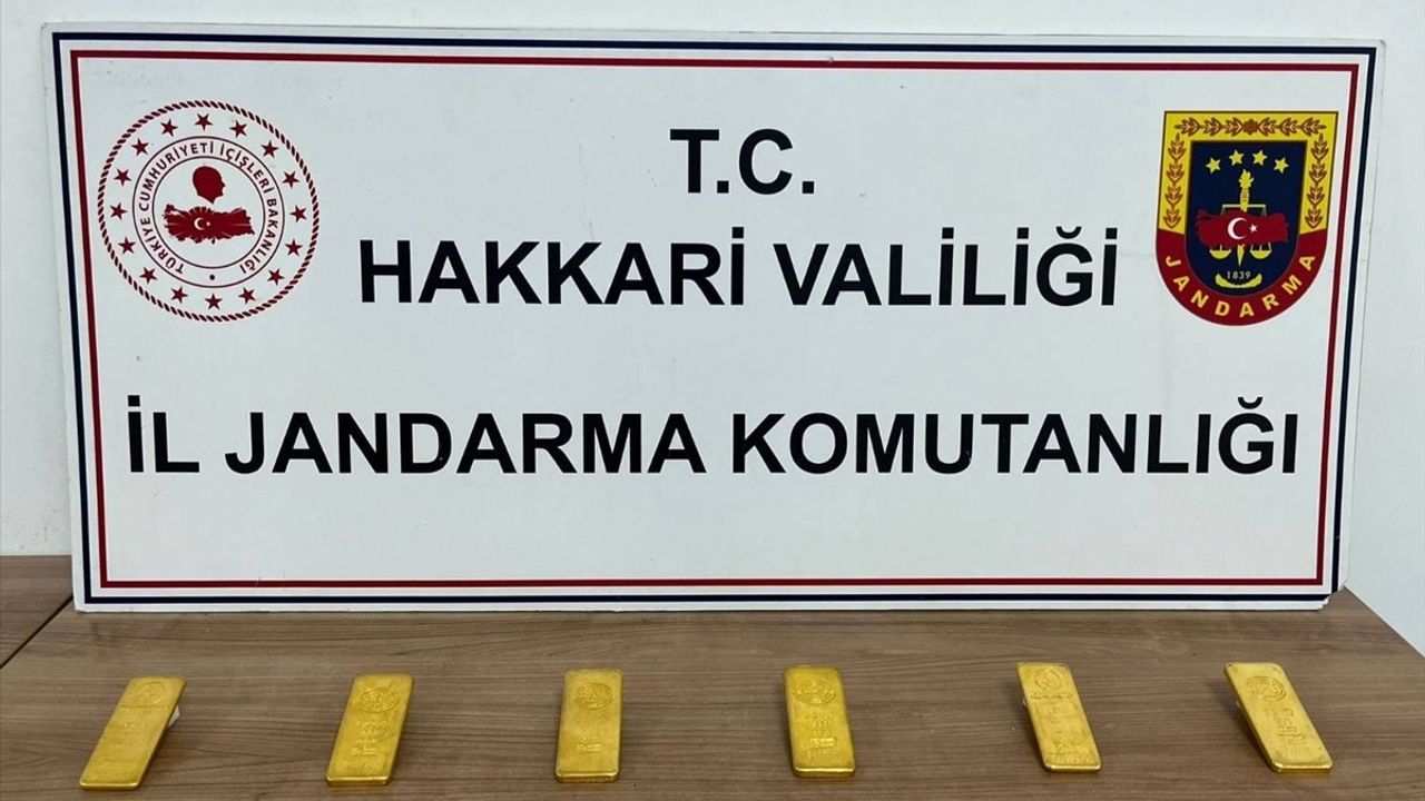 Hakkari'de Gümrük Kaçağı Altın Operasyonu