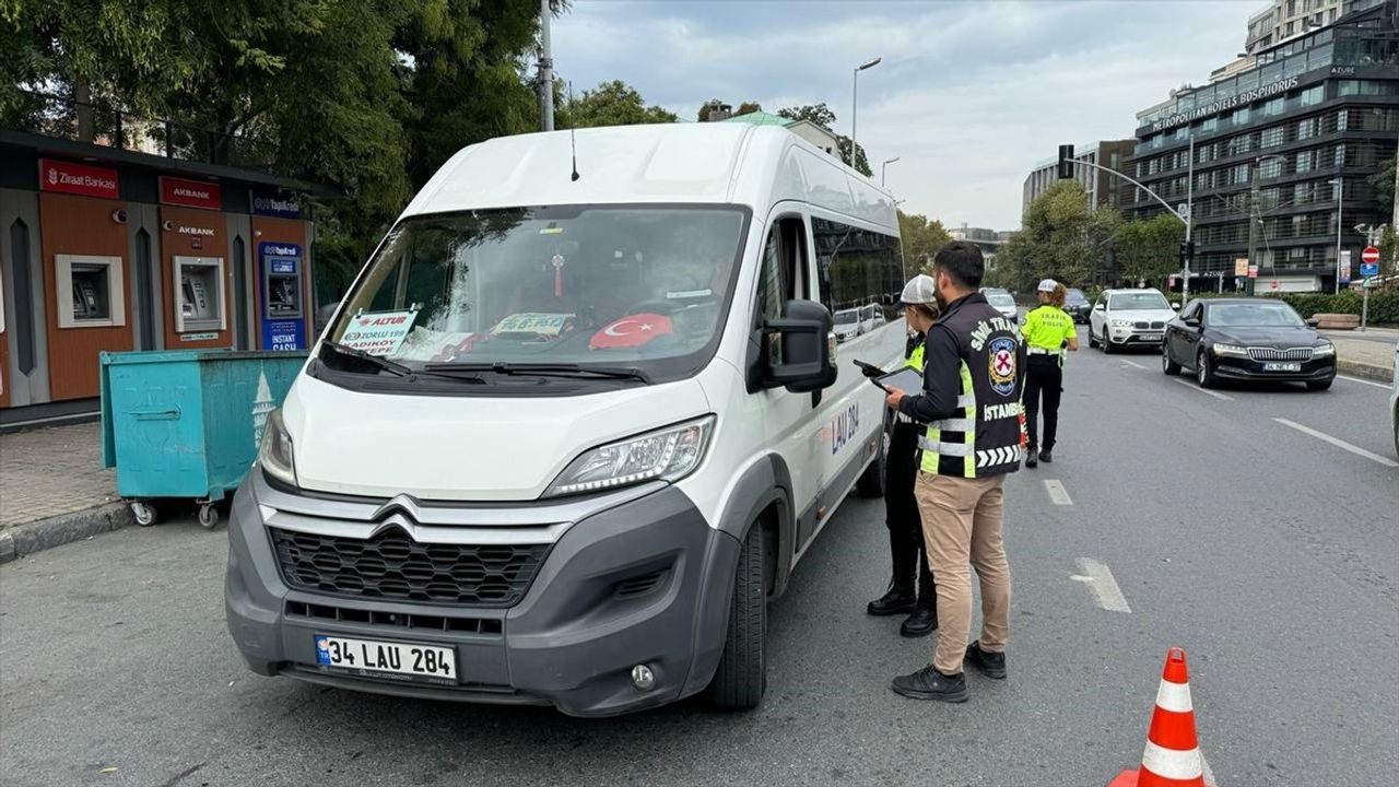 İstanbul'da Okul Servislerine Denetim