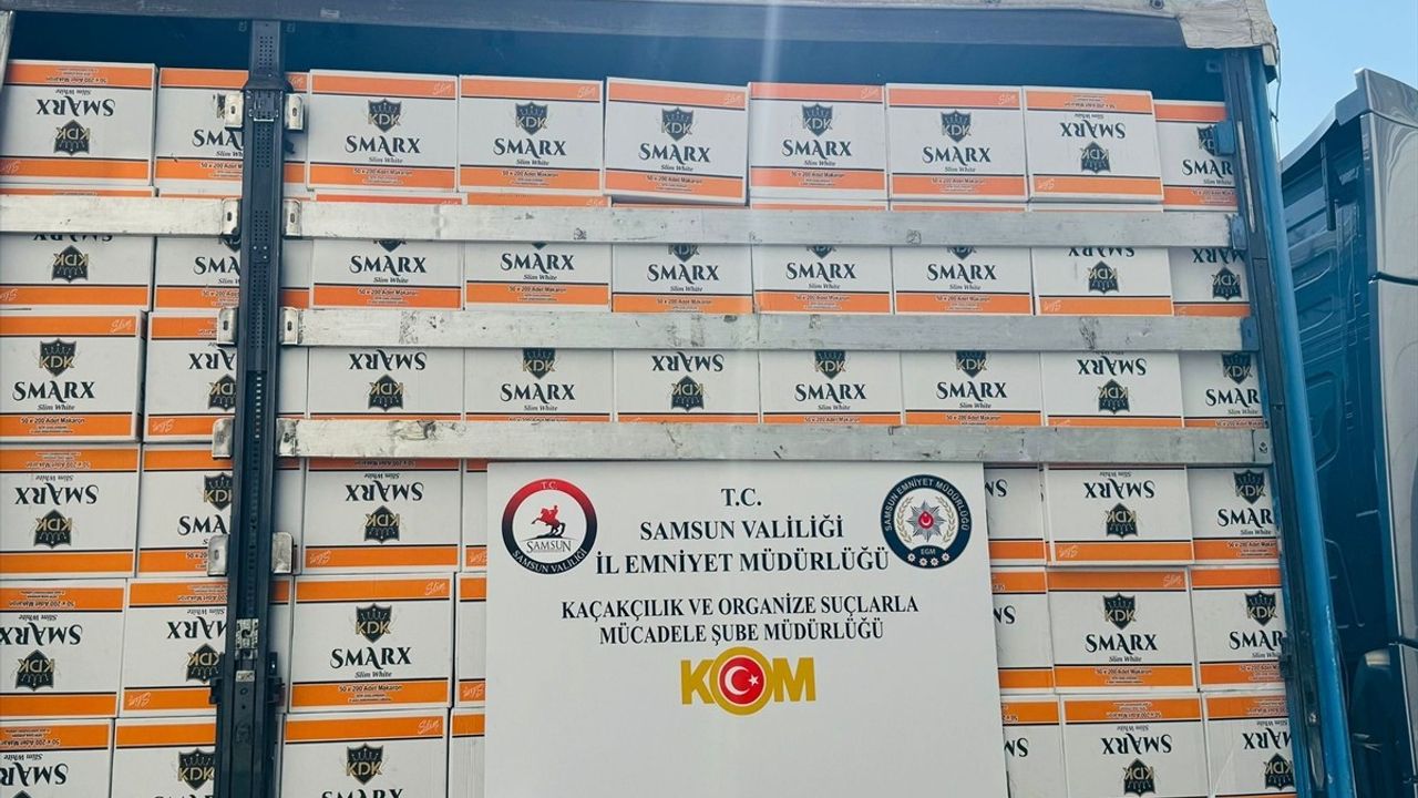 Samsun'da Kaçakçılık Operasyonu: 5.7 Milyon Makaron Yakalandı