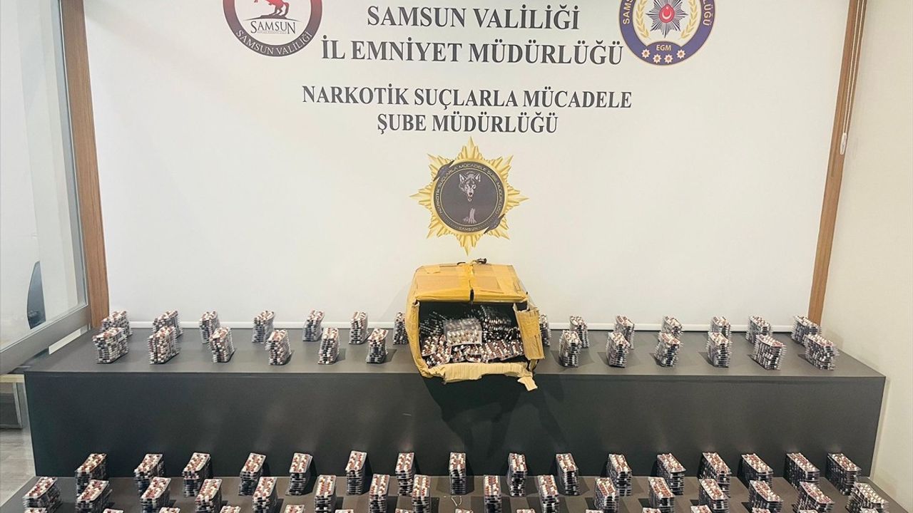 Samsun'da Uyuşturucu Operasyonu: 15 Bin Sentetik Hap Ele Geçirildi