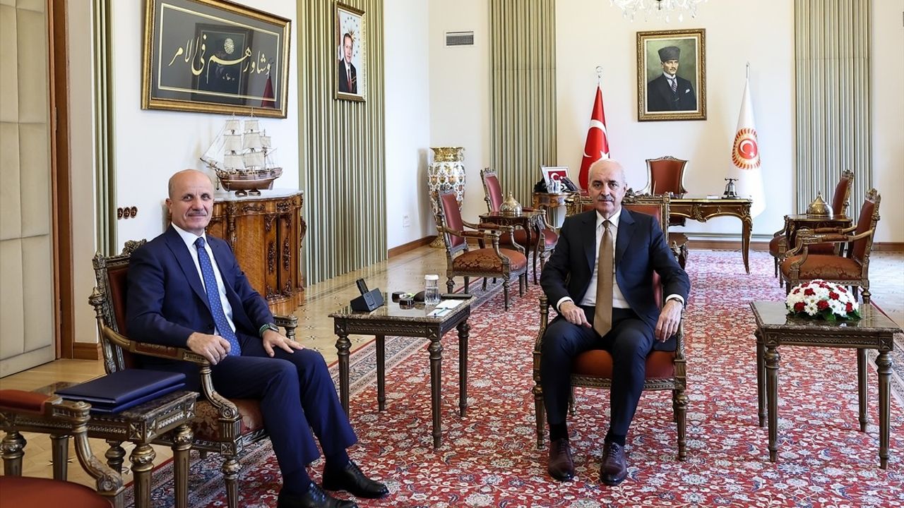 TBMM Başkanı Kurtulmuş, YÖK Başkanı Özvar ile Görüşme Gerçekleştirdi