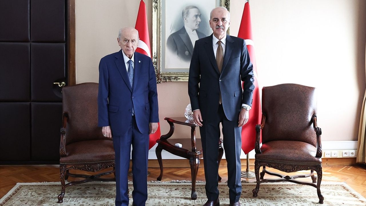 TBMM Başkanı Numan Kurtulmuş'tan MHP Lideri Devlet Bahçeli'ye Ziyaret