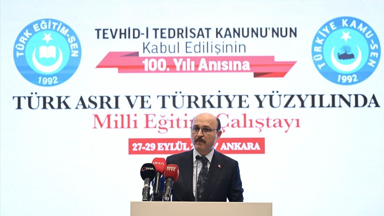 Türk Eğitim-Sen Başkanı Geylan'dan Eğitimde Güçlü Vurgu