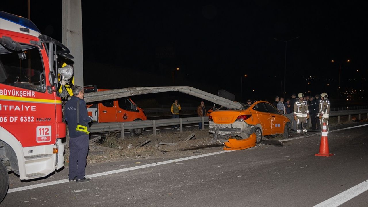 Ankara'da Taksi Kazası: Sürücü Hayatını Kaybetti