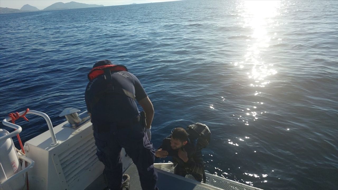 Bodrum Açıklarında Düzensiz Göçmen Yakalandı