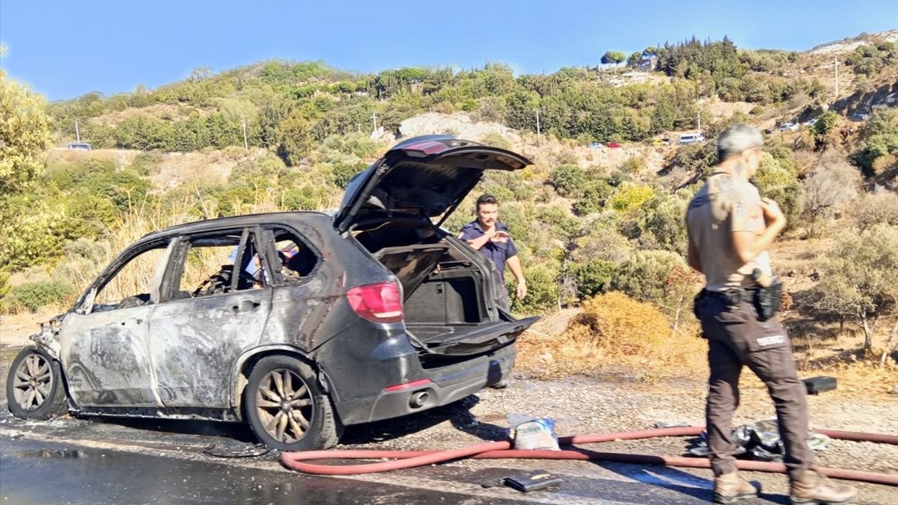 Bodrum'da Seyir Halindeki Cipte Yangın