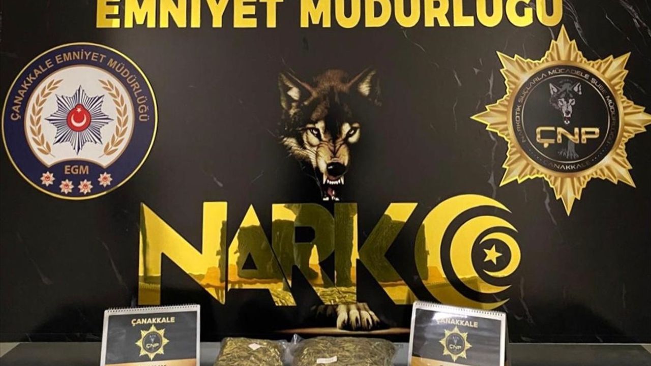 Çanakkale'de 1.7 Kilogram Skunk Ele Geçirildi