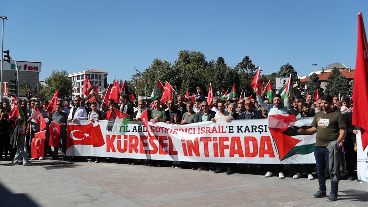 Doğu Anadolu'da Filistin'e Destek Gösterileri