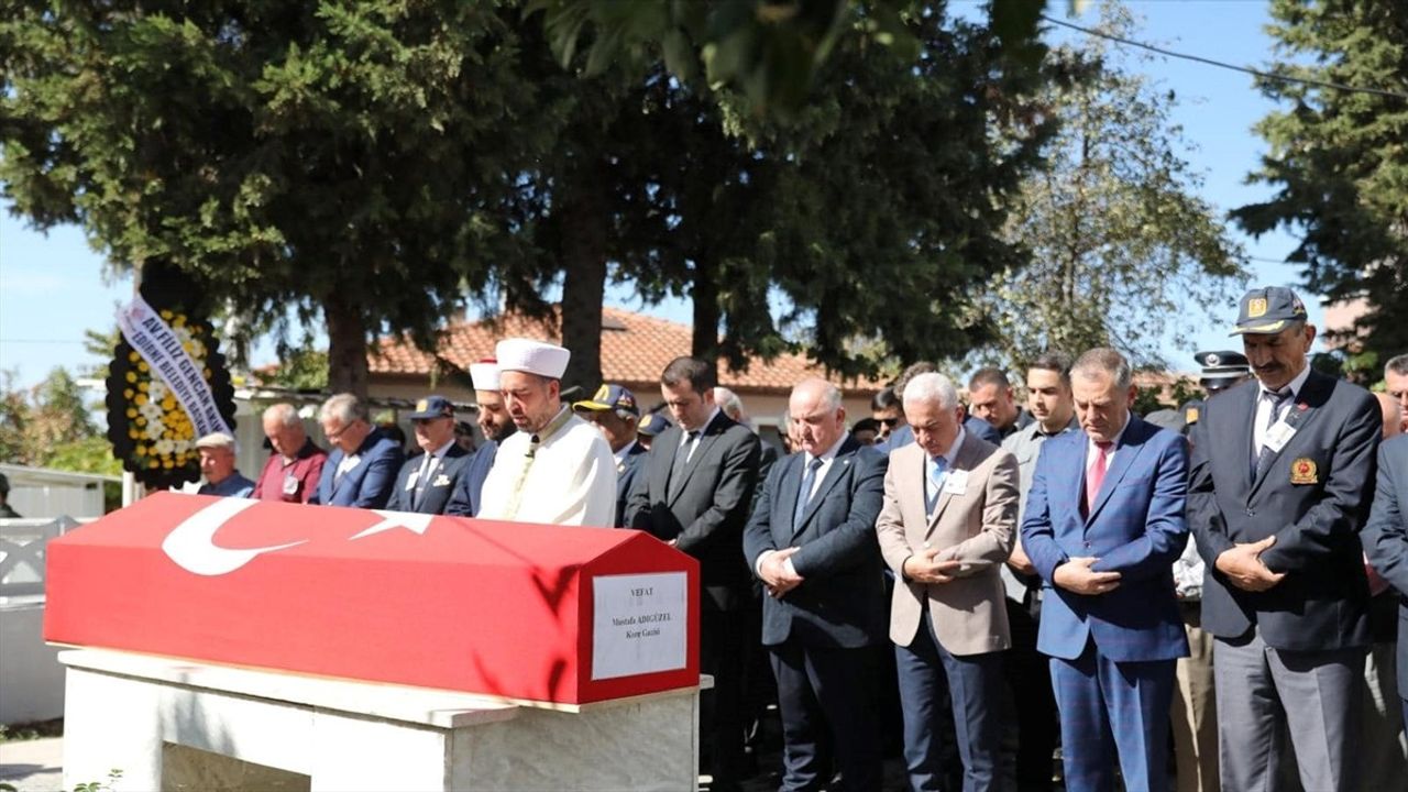 Edirne'de Kore Gazisi Mustafa Adıgüzel Toprağa Verildi