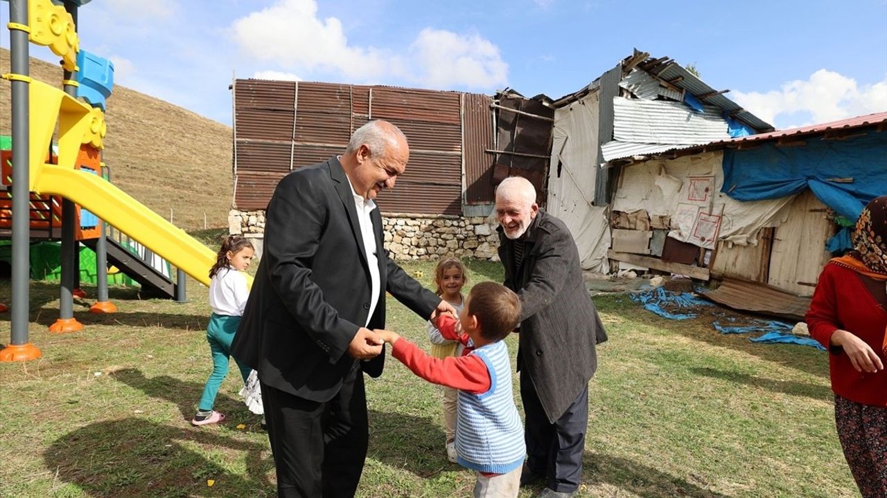 Erzurum'da Otizmli Çocuğun Park Hayali Gerçekleşti