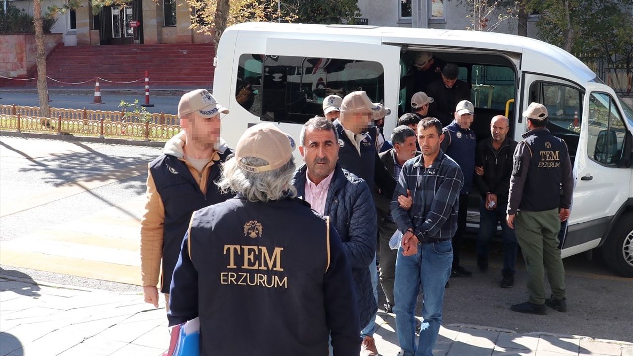 Erzurum'da Terör Operasyonu: 25 Şüpheli Gözaltına Alındı