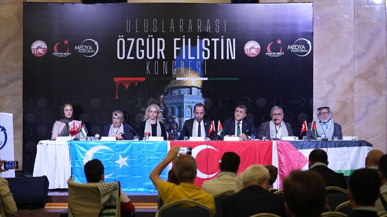 İstanbul'da Uluslararası Özgür Filistin Kongresi düzenlendi