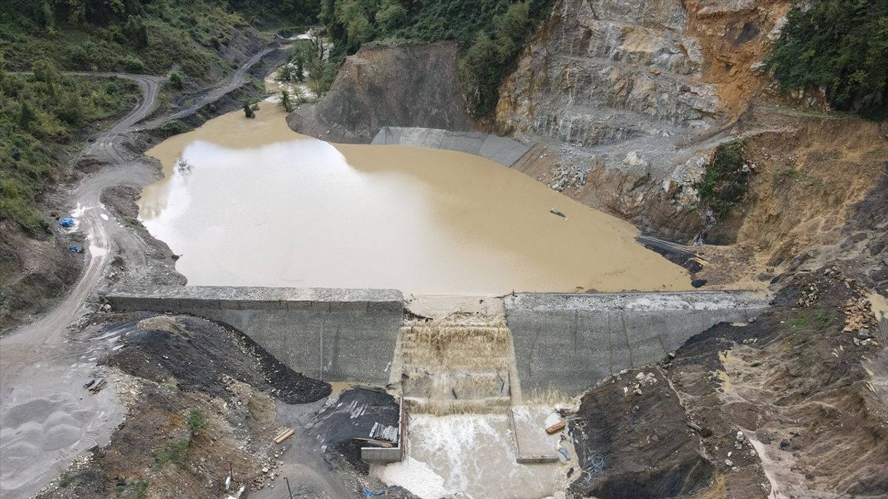 Kastamonu'da Şiddetli Yağışlar Gölet İnşaatını Vurdu