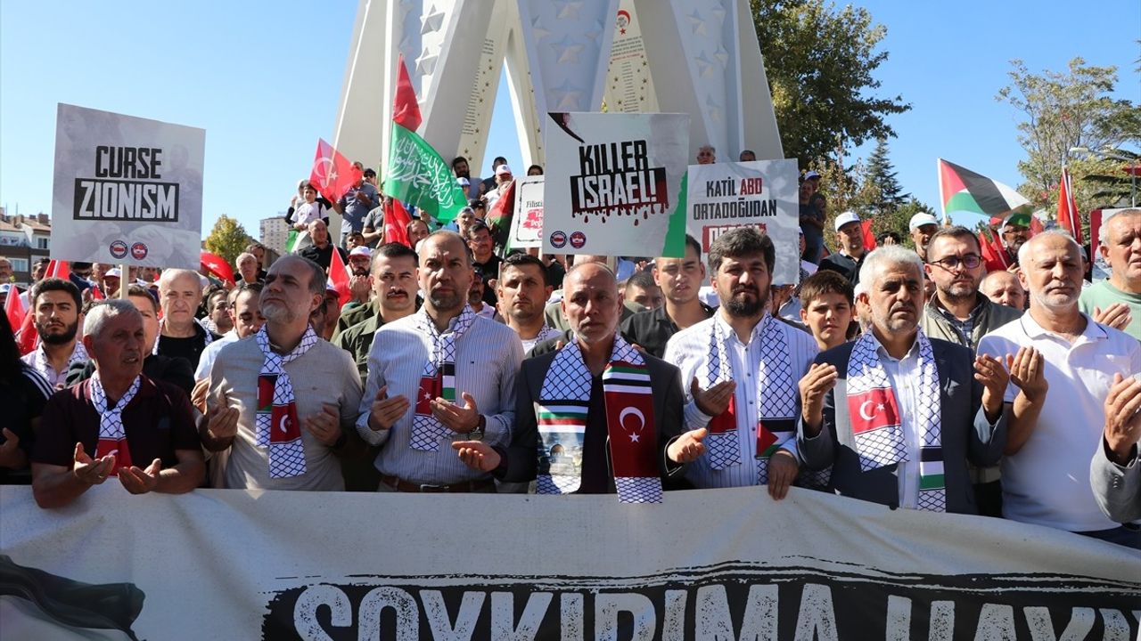 Kırıkkale ve Niğde'de İsrail'e Protesto