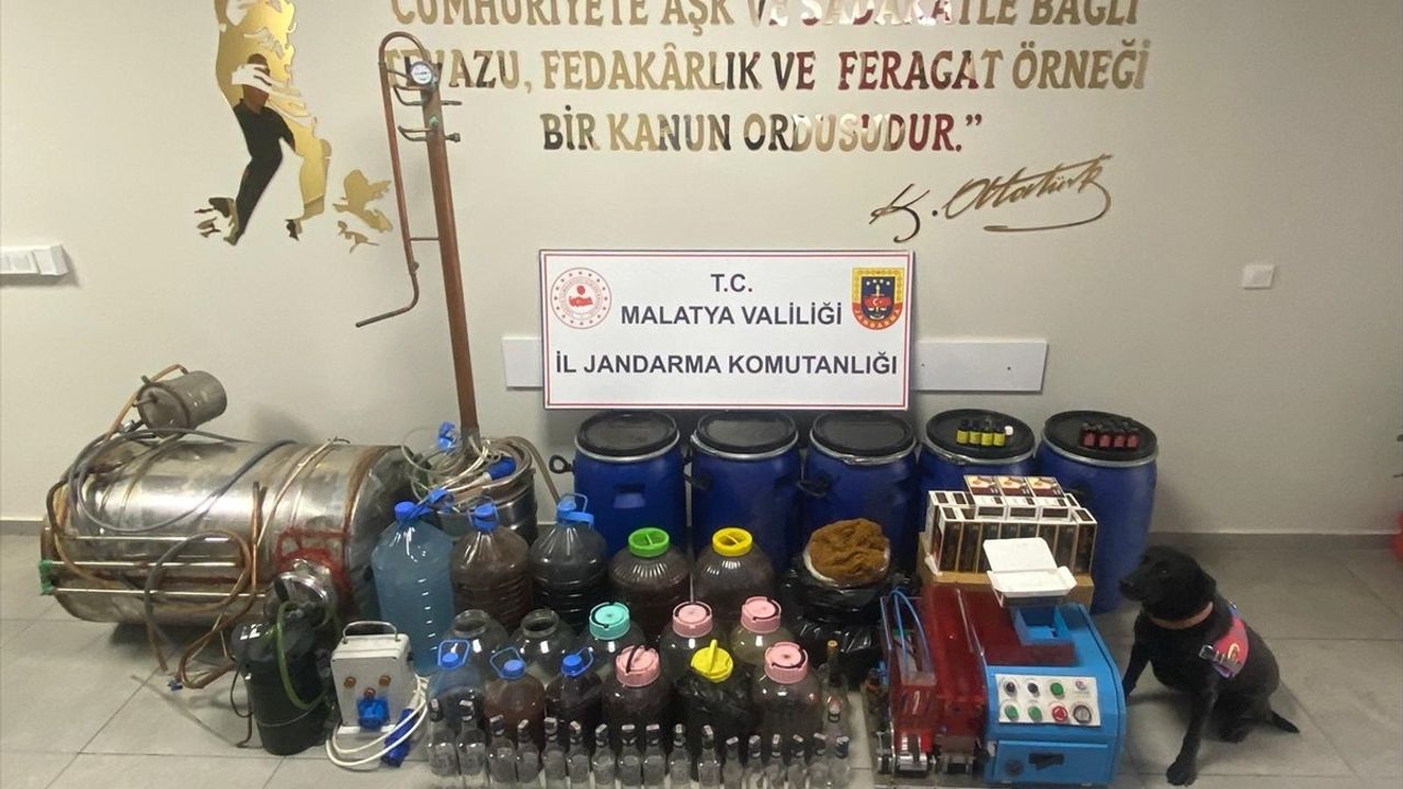 Malatya'da Kaçak İçki Operasyonu: 3 Gözaltı