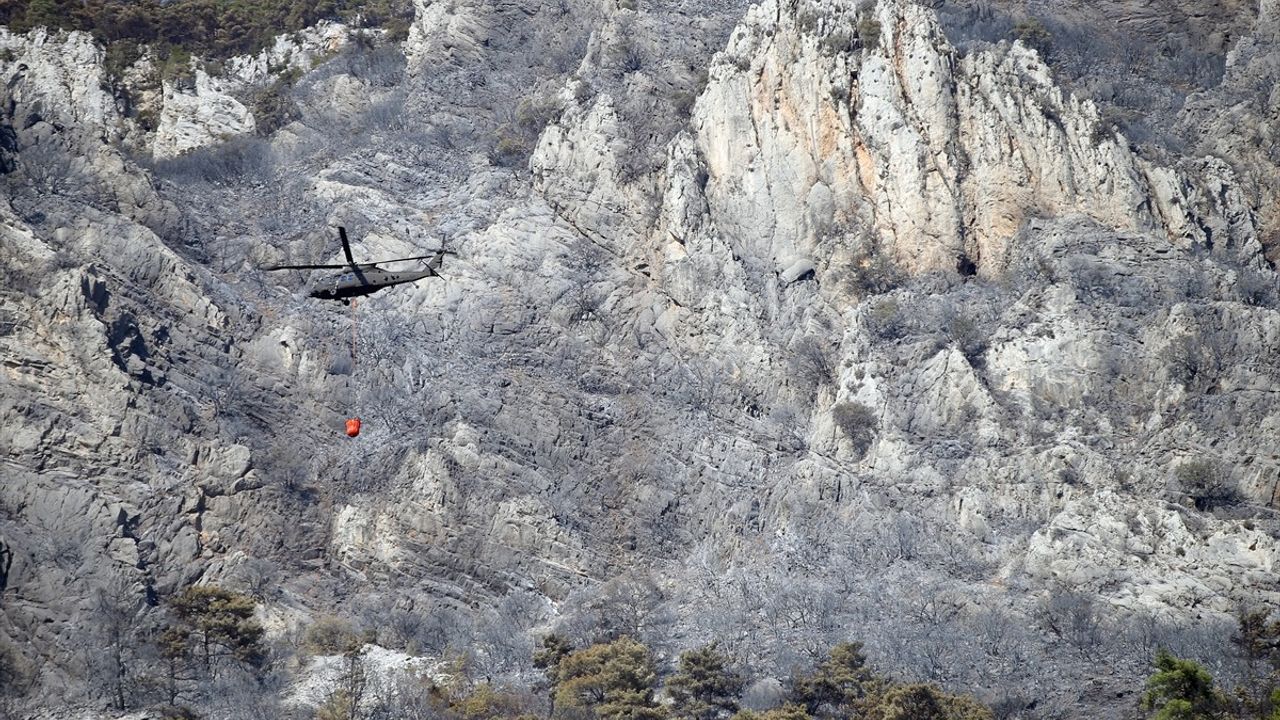 Menteşe'deki Orman Yangını Kısmen Kontrol Altına Alındı