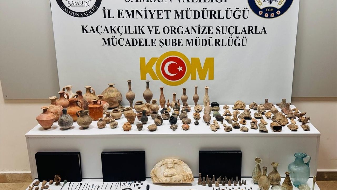 Samsun'da Tarihi Eser Kaçakçılığına Müdahale