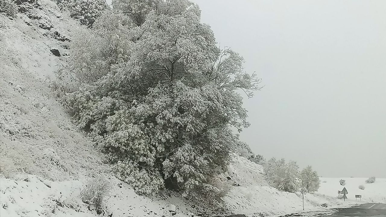 Sivas'ın Dağlarında Etkili Kar Yağışı