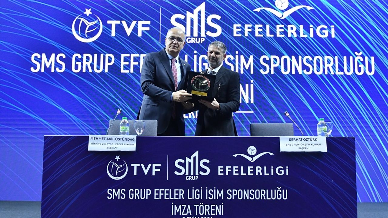 Voleybol Efeler Ligi'nde Yeni Sponsorluk Anlaşması: SMS Grup