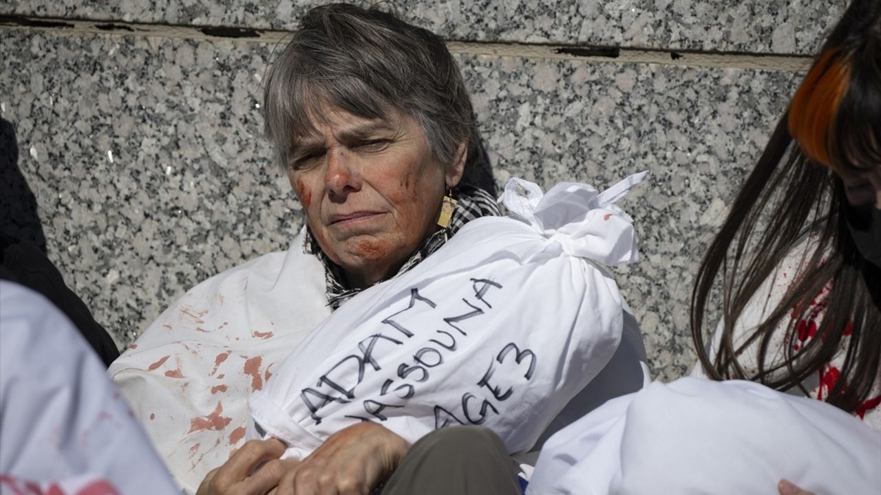 Washington'da Filistinli Kadınlar İçin Protesto