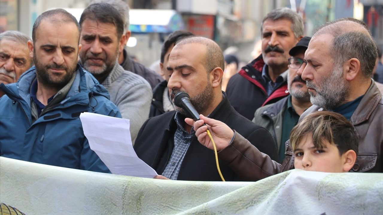 Ağrı'da Gazze Saldırılarına İsyan