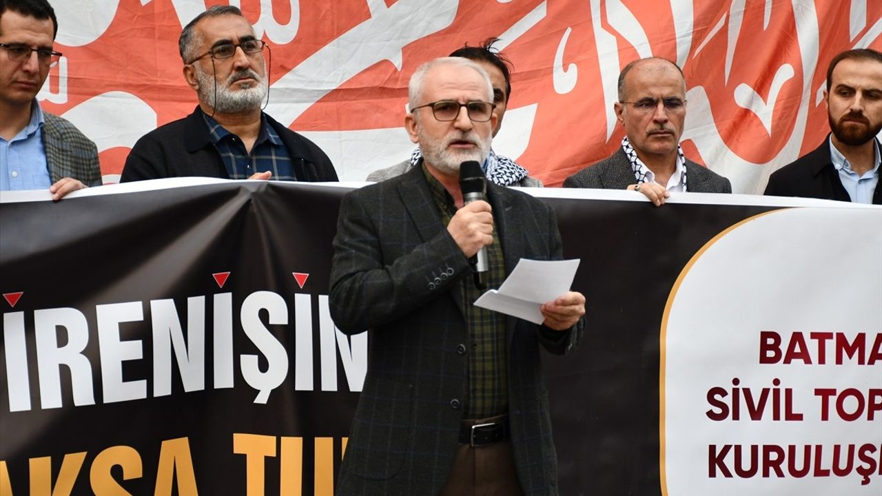 Batman'da Gazze Saldırılarına Protesto