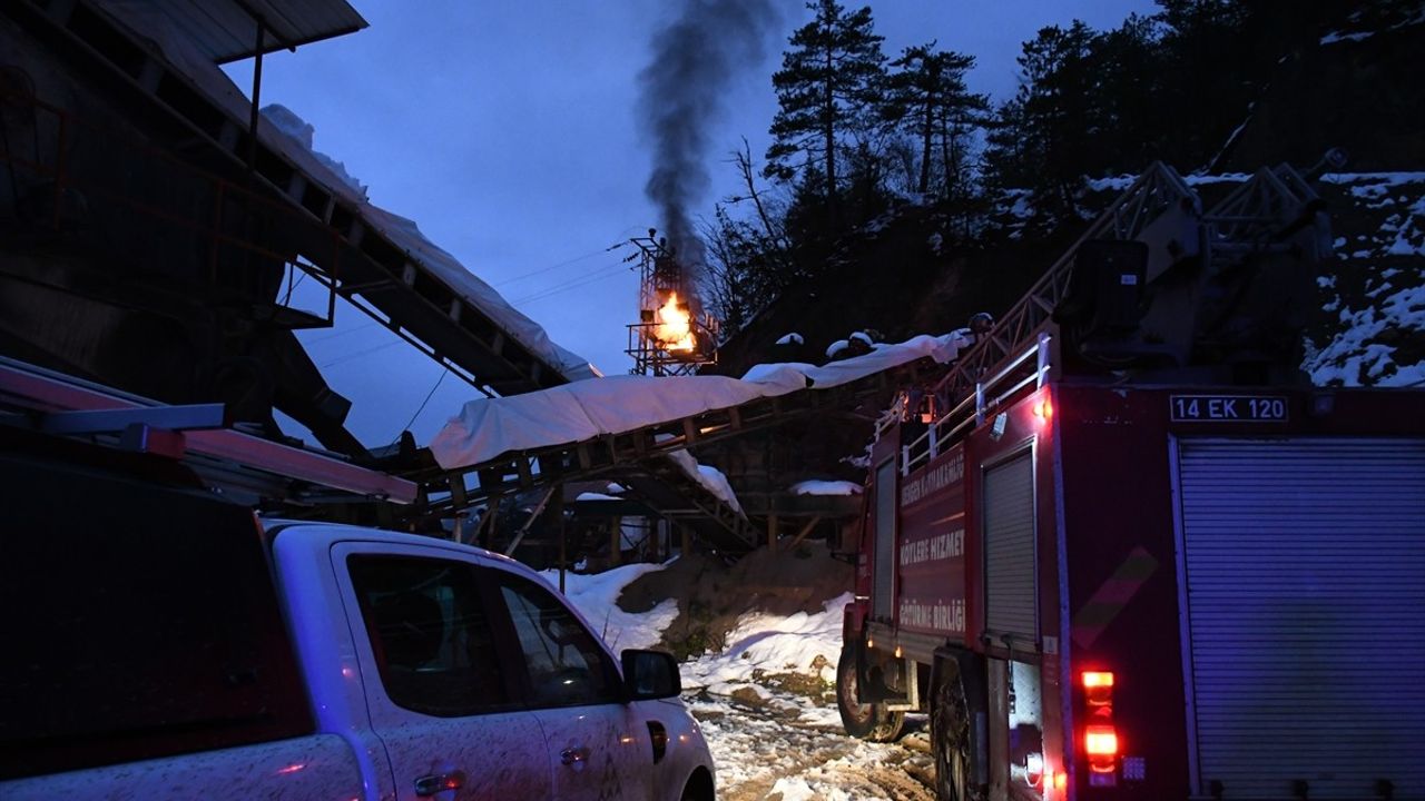 Bolu'da Trafoda Yangın Çıktı