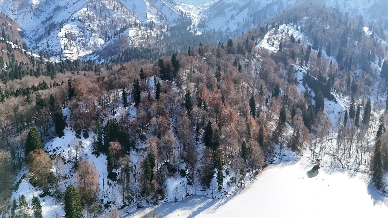 Borçka Karagöl'de Kış ve Sonbahar Bir Arada