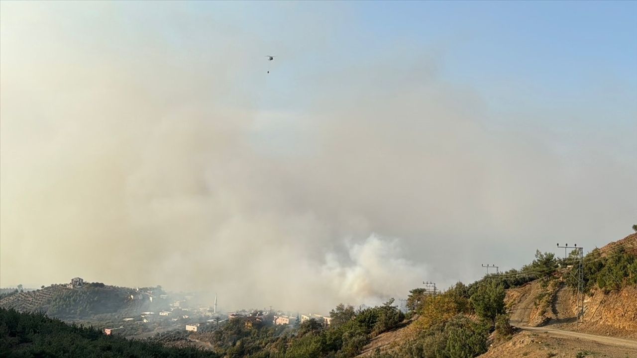 Hatay'da Orman Yangını Kontrol Altına Alınıyor