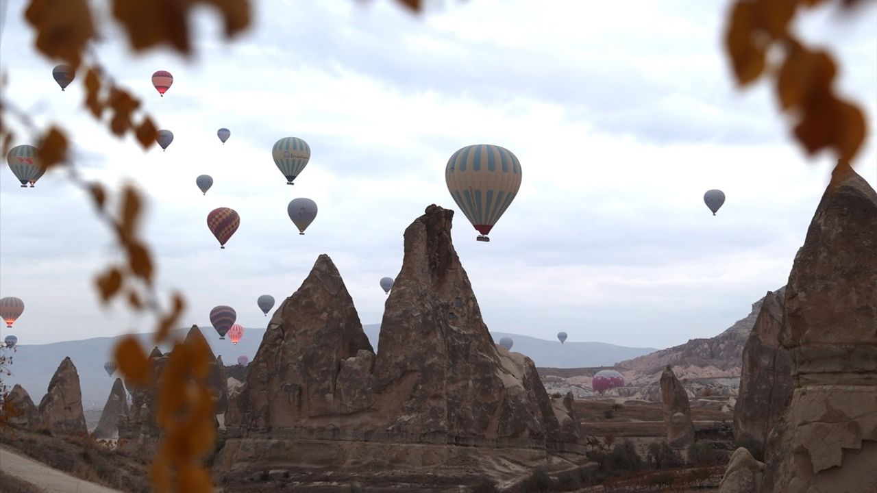 Kapadokya'da Sonbahar Güzellikleri Görsel Şölene Dönüştü