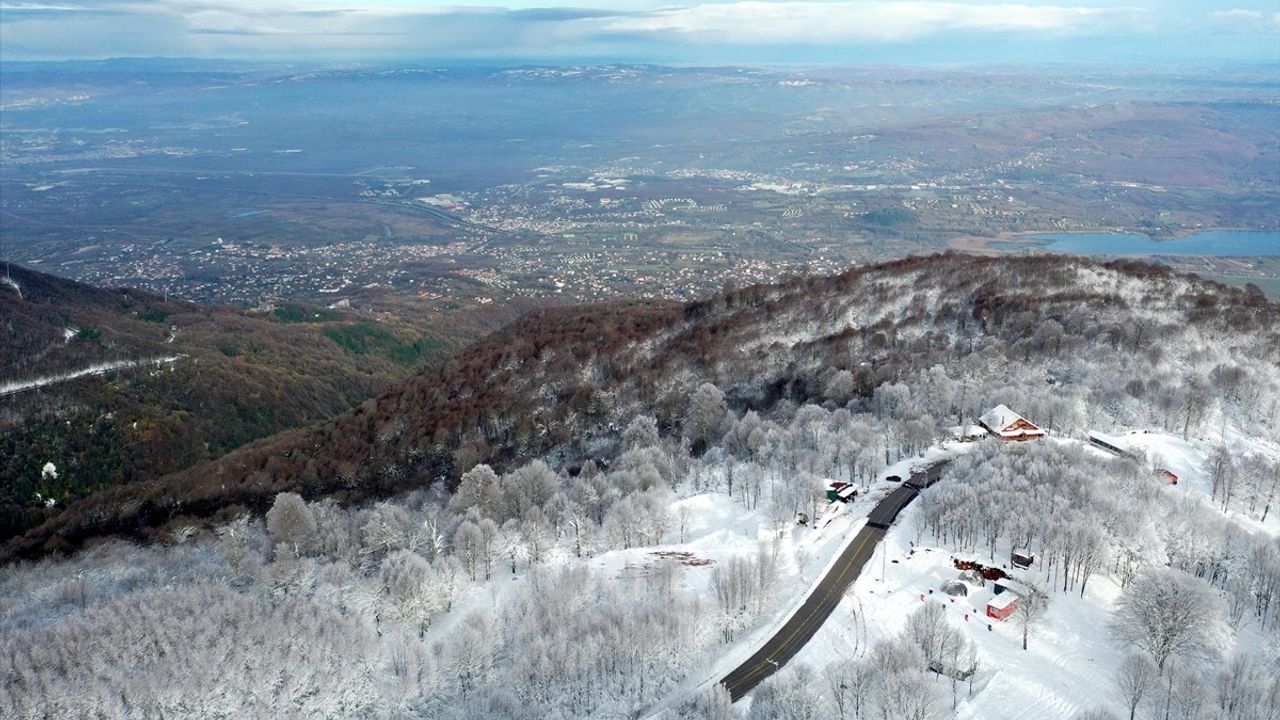 Kocaeli ve Bolu'da Kar Manzaraları