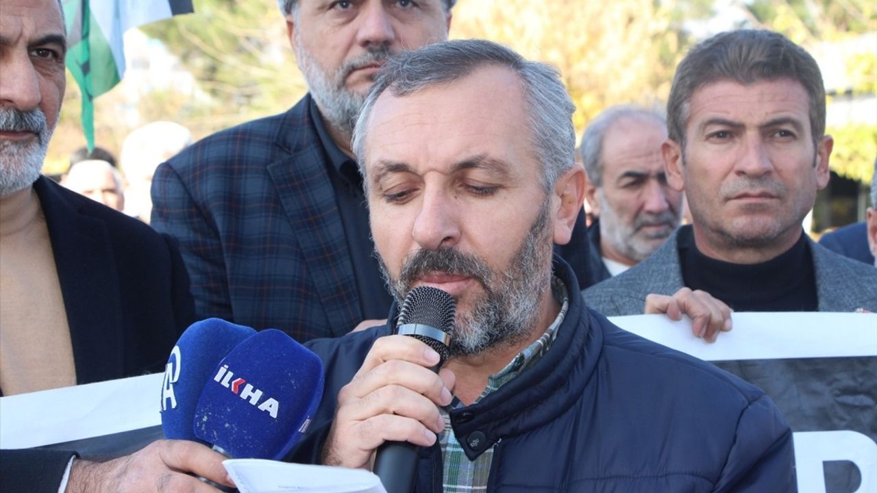 Mardin'de Gazze İle Dayanışma Protestosu
