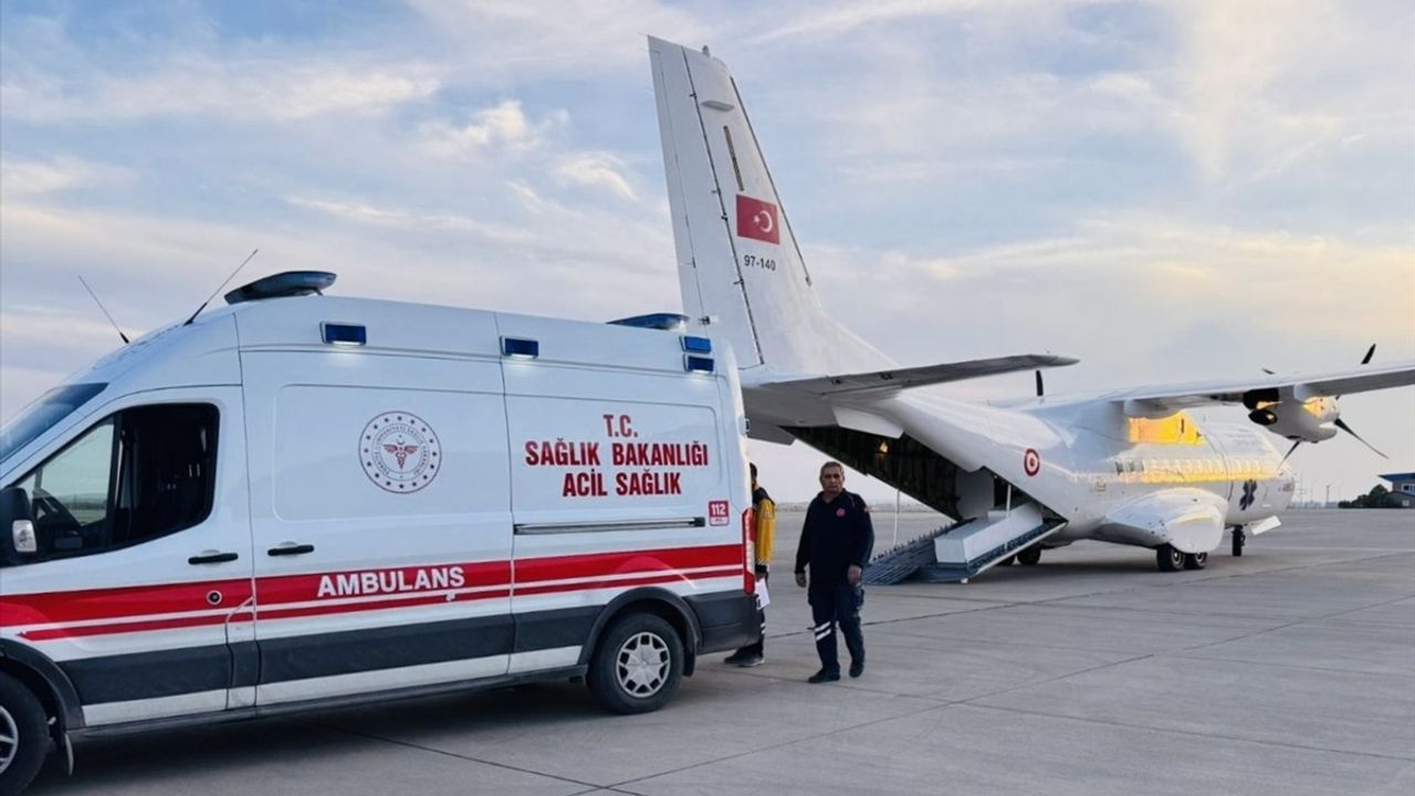 Mardin'deki 6 Aylık Delal Bebek İçin Ambulans Uçak Havalandı