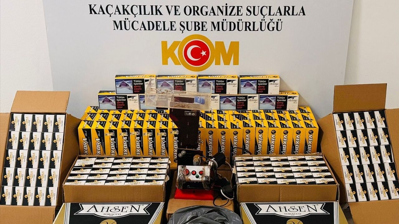 Samsun'da Kaçak İçki Operasyonu: 75 Bin Makaron Ele Geçirildi