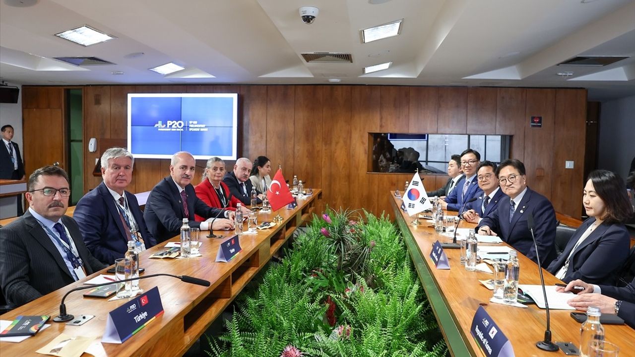 TBMM Başkanı Kurtulmuş, Güney Koreli Mevkidaşı ile Görüştü