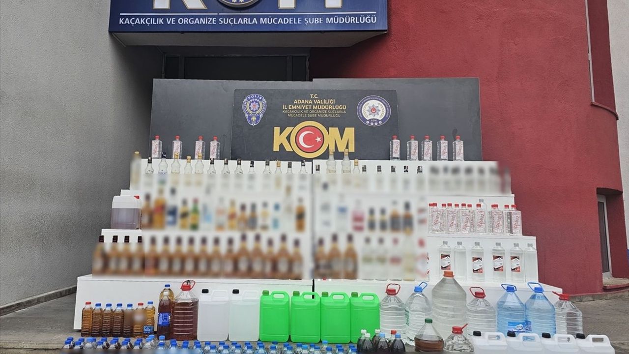 Adana'da Sahte İçki Operasyonu: 567 Litre Ele Geçirildi