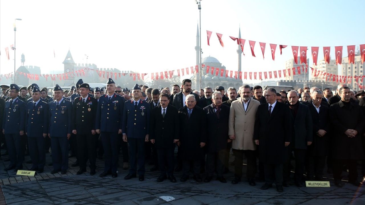 Atatürk'ün Kayseri'ye Gelişinin 105. Yıl Dönümü Törenle Kutlandı